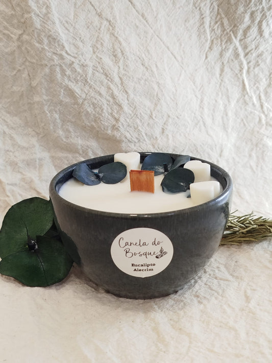 Vela Eucalipto e Alecrim